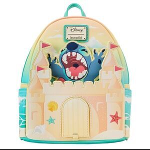Loungefly Disney Stitch Sandcastle Beach Surprise Mini Backpack